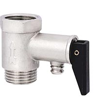 Клапан безопасности для водонагревателя с ручкой сброса
