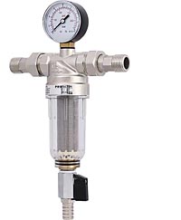 Фильтр промывной с манометром и прозрачной колбой (для холодной воды)